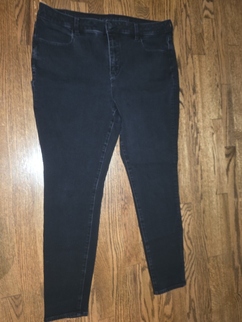 American Eagle Outfitters Black Skinny Jeans 18 LONG TALL